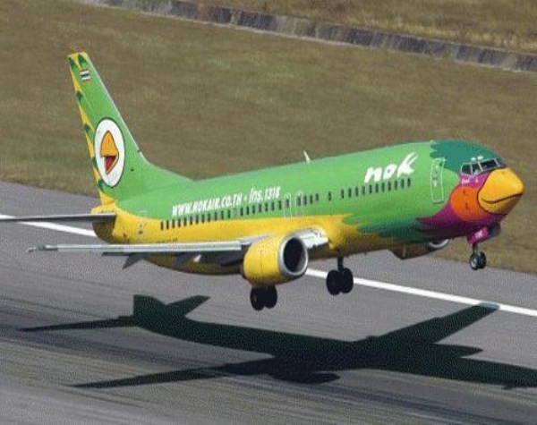 Chiếc máy bay của hãng Nok Air, Thái Lan trông giống một chú chim.